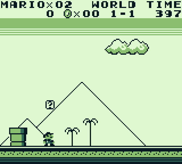 Super Mario Land, palette BGB