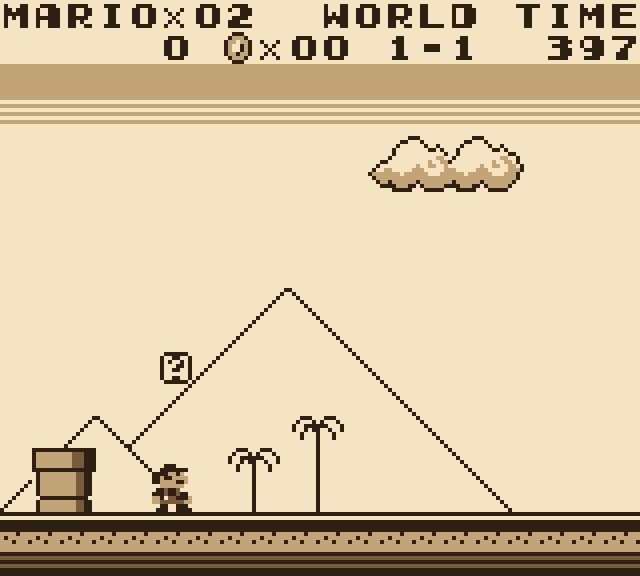 Super Mario Land, palette Sepia