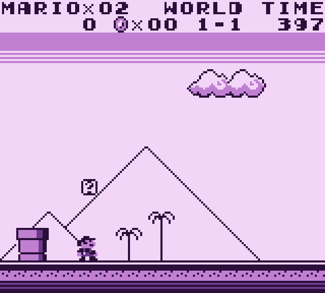 Super Mario Land, palette Violet